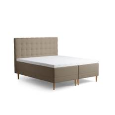 Tempur - Promise Ramsäng Warm Grey 180x200 Pro Plus SmartCool 8cm Medium Rundat Ekben 19cm från Sleepo - Beige (180x200cm)