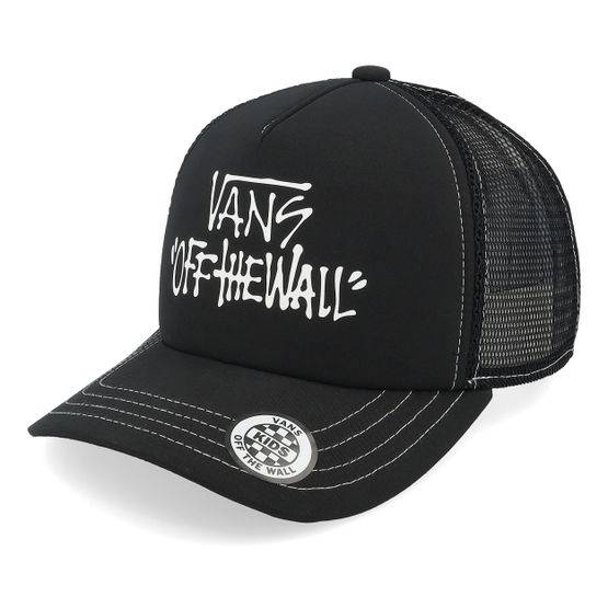 Vans - Svart trucker Keps - Kids Pop Black A-Frame Trucker @ Hatstore