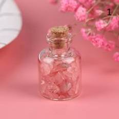 Mini glasflaskor små flaskor kork miniatyr klara glasburkar fleranvändande korkpropp önskeglas - 1