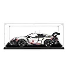 MMOC Monter i akryl, monter för Lego 42096 Technic Porsche 911 RSR, täckkåpa, dammtät, miniatyrer, modellbygge (2 mm)