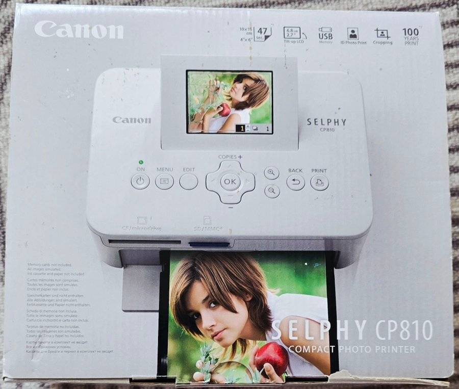 Canon SELPHY CP810 Oanvänd Fotoskrivare i Kartong
