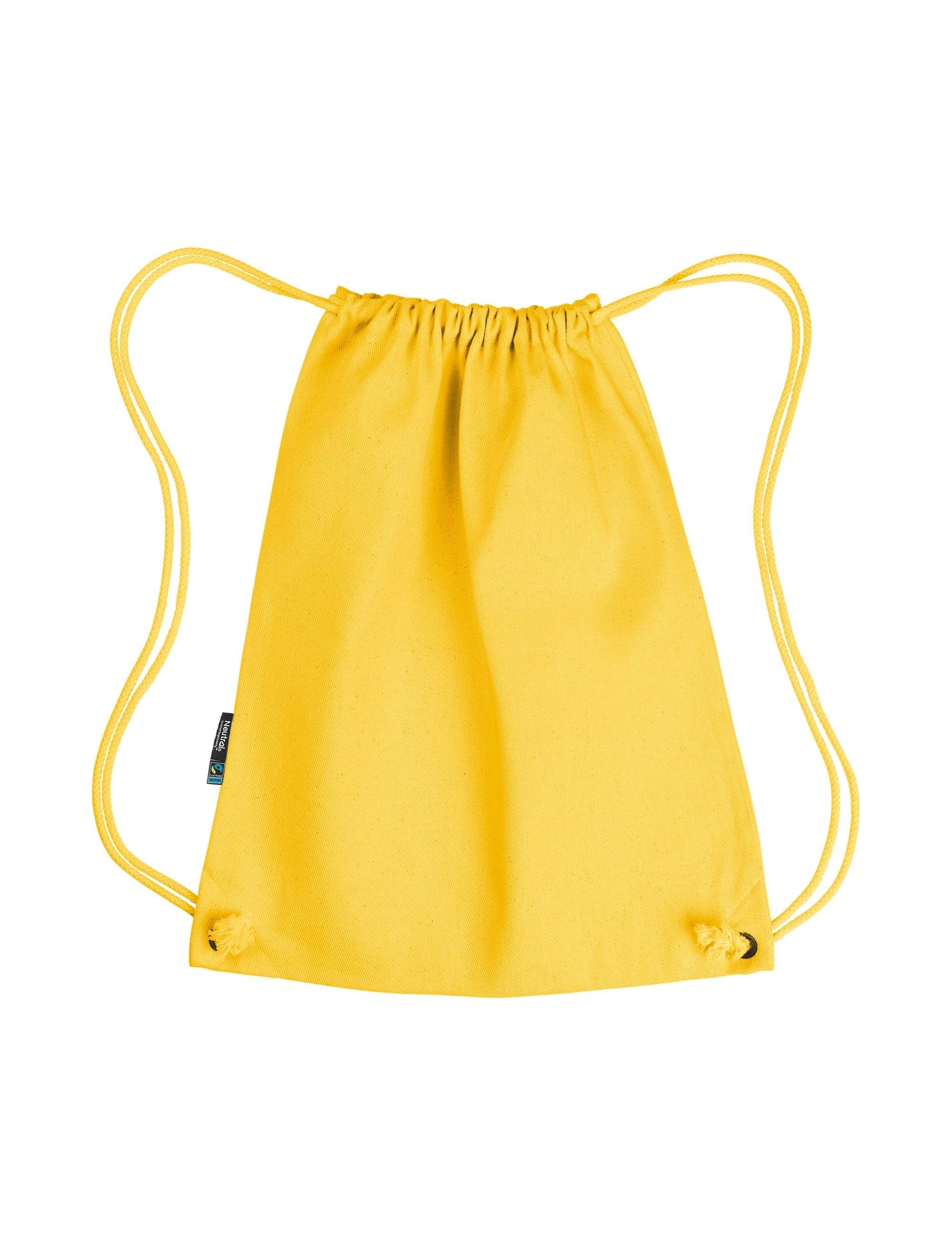 Fairtrade Organic Twill Gym Bag - One Size / Yellow (One Size)