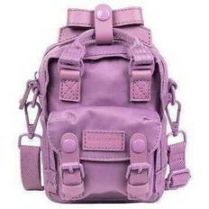 Donut Macaroon Tiny Ribbon Crossbody Bag - Purple Tulip