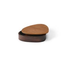 LIND DNA - Wood Box Curve / Lid - Nature - S: 12,5x14cm