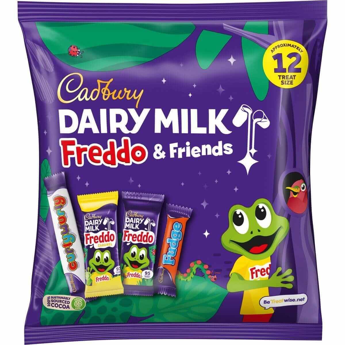 Cadbury Dairy Milk Freddo & Friends Treatsize Bag 191g (Box of 16)