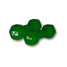 Hex Dumbells Neoprene Covered (2 x 8KG) - Bottle / 2X8Kg