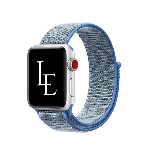 Apple Watch (38/40/SE/41/42mm) - L'Empiri™ Nylon Velcro Rem - Blå