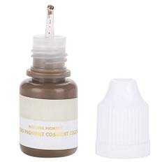LANTRO JS Ögonbrynstatueringsfärg, Tattoo Makeup Ink, Microblading Pigment Ink För ögonbryns ögonlinjes Läppar, Lätt Att Färga, Maskinmanövrering, Milky Tattoo Color(mörkbrun grå (ögonbryn))