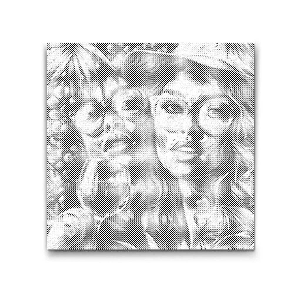 PARTY GIRLS | PRICKMÅLNING - 80x80cm (32'' x 32'') / Premium Inramad (Klar att hänga)