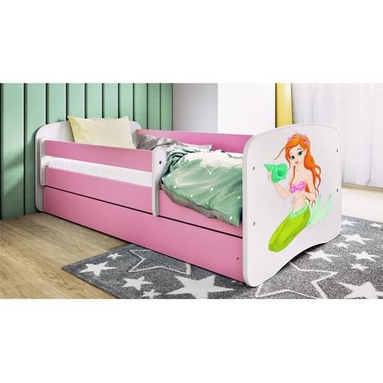 Kocot Kids Barnsäng - Babydreams Rosa - Sjöjungfru 160x80 Cm