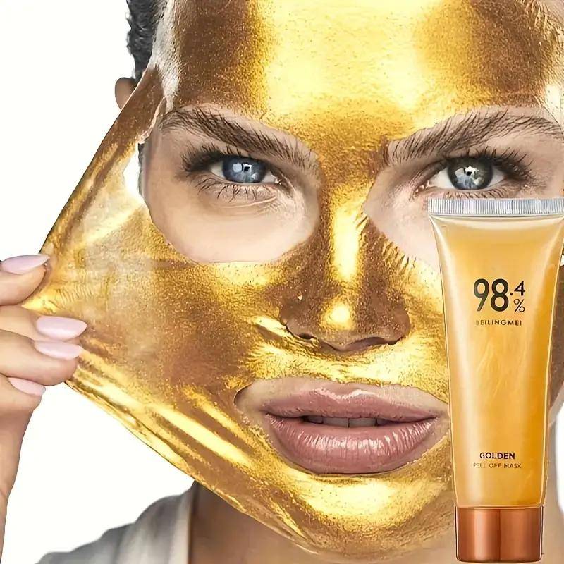 24k Gold Foil Peel-Off Mask for Firming and Deep Cleansing
