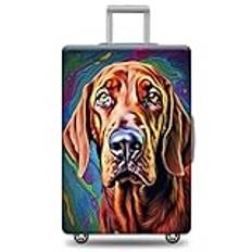 JENWLL Skräddarsydd hundbagageskydd för resväska, amerikansk engelsk coonhound hund resväska skydd, stil 1, Amerikansk engelsk coonhound 3, S £¨ Fits 18"-21" Luggage ), Mode