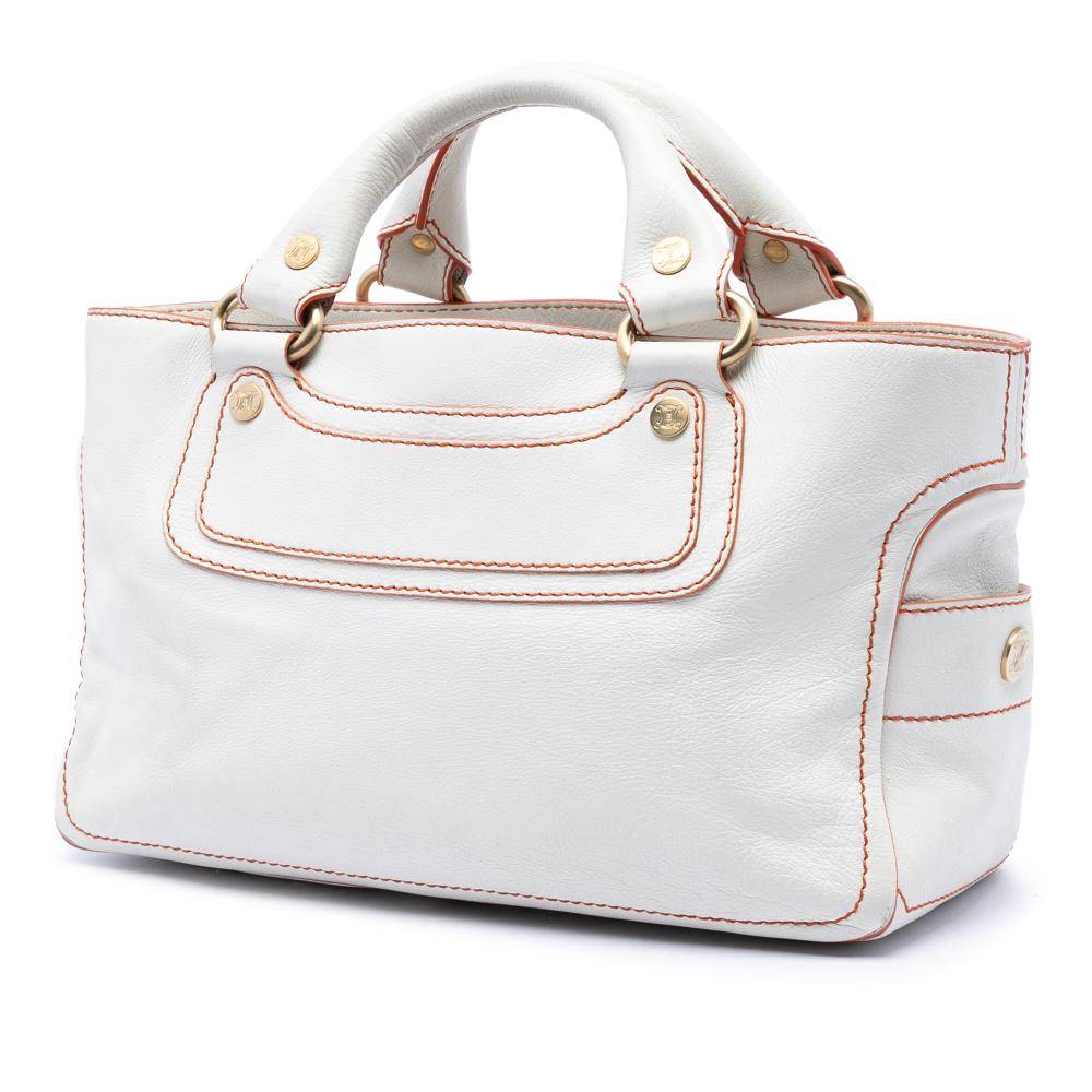 Celine Vintage Handbag Stl. - Handväskor Från Magasin - White (L 19cm x W 32cm x D 13cm)