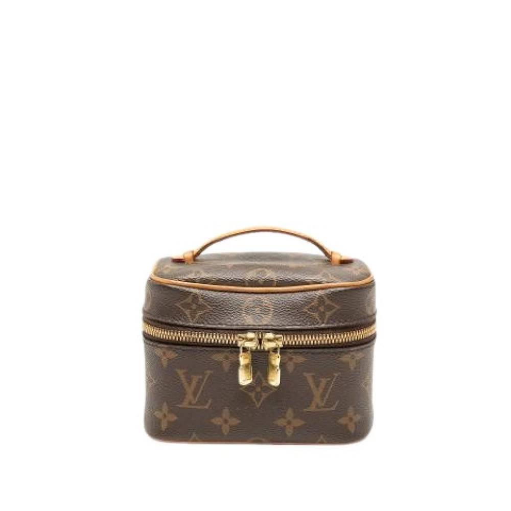 Louis Vuitton Vintage Pre-owned Nice Nano Vanity Case - Vintage - Dame - Brun - ONE SIZE - Læder