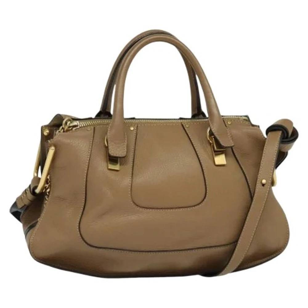 Chloé Pre-owned Pre-owned Håndtaske - Vintage - Dame - Beige - ONE SIZE - Uld