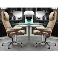 Stressless® Paris kontorstol (Paloma okselæder, Høj ryg, Home Office stel)