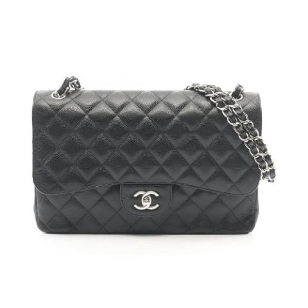 Chanel Vintage Pre-owned Vintage Skuldertaske - Vintage - Dame - Sort - ONE SIZE - Uld