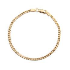 Jeberg Jewellery Saga - 3 mm Panser Armbånd - Guld Armbånd - 4535-Gold-a - 17 + 3 cm