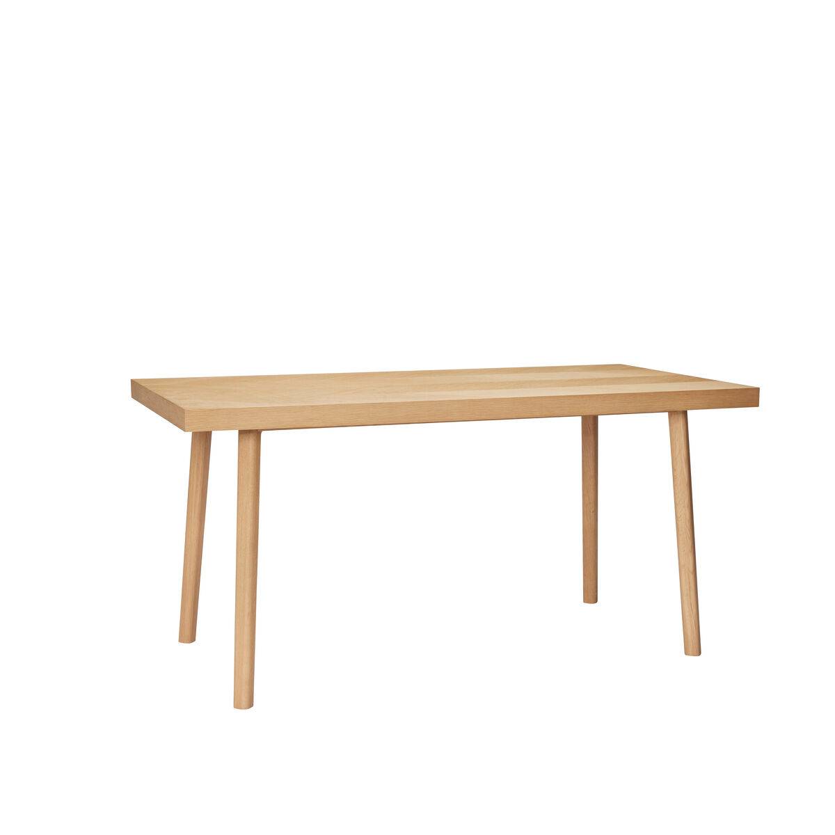 HÃBSCH HERRINGBONE SILDEBEN SPISEBORD NATUR/EG - 160