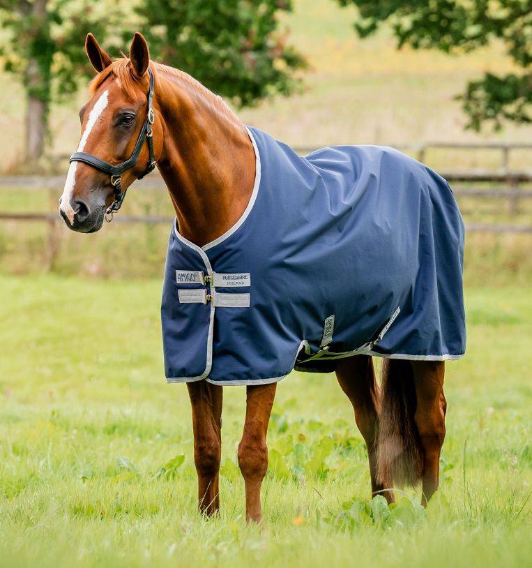Horseware Amigo - Ripstop 900D Regndækken - 50 gram - Navy - Navy / 85