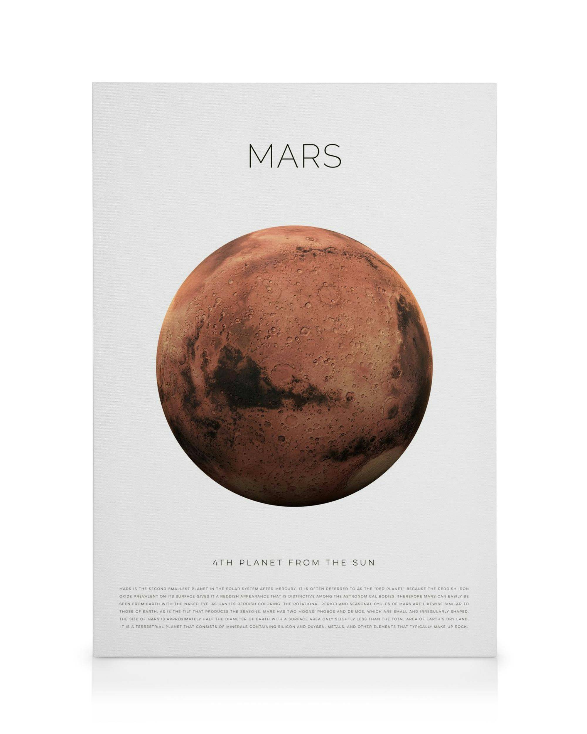 Canvastavlor Planet Mars Canvastavla (50x70 cm)