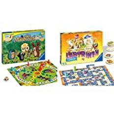 Ravensburger 21570 - Der Maulwurf und Sein Lieblingsspiel - Spieleklassiker für Kinder, Spiel ab 3 Jahren, für 2-4 Spieler & 20847 - Junior Labyrinth, ab 4 Jahren - 2-4 Spieler, Junior-Ausgabe