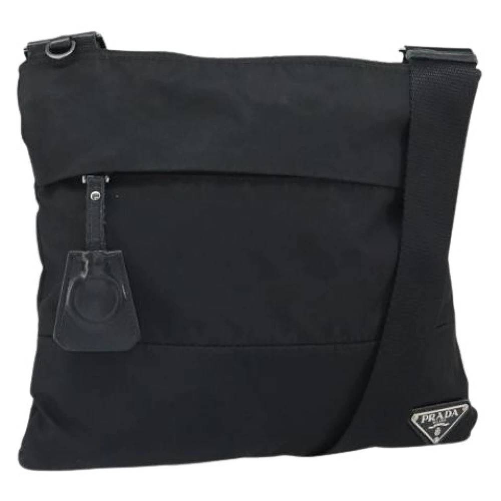 Prada Vintage Pre-owned Vintage Cross Body Taske - Vintage - Dame - Sort - ONE SIZE - Nylon
