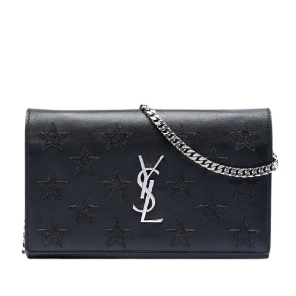 Yves Saint Laurent Vintage Pre-owned Crossbody Taske - Vintage - Dame - Sort - ONE SIZE - Uld