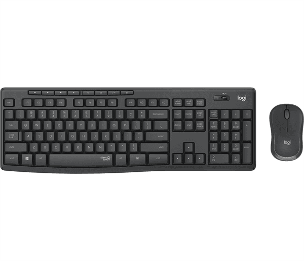 Logitech MK295 Silent Trådløst Desktop set, Graphite