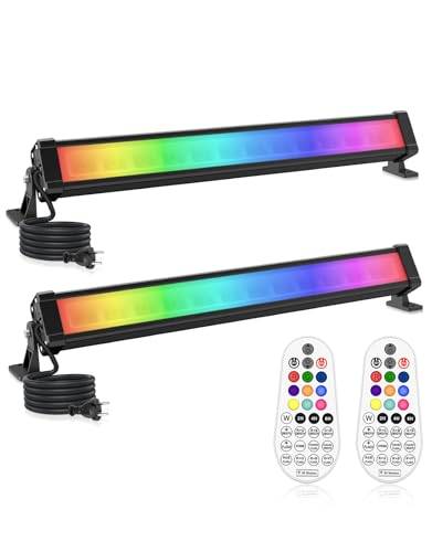 RGB LED Strahler, CLY 25W RGB Wallwasher Licht Mit Fernbedienung LED Bar