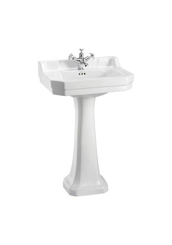 Tvättställ Burlington Edwardian 56 cm på Piedestal: 1