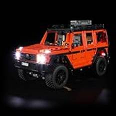 BRIKSMAX Lampsats för Lego Mercedes-Benz G 500 professionell linje bil – LED-belysning kompatibel med Lego 42177 Technic G-Wagon byggsats – ingår inte Lego Set