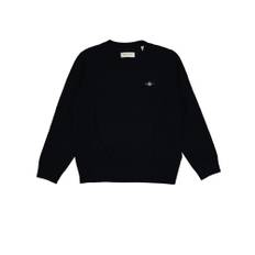Lammullströja shield lambswool c-neck evening blue