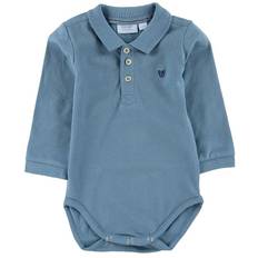 Noa Noa miniature Body l/æ - Støvet Blå m. Krave - Noa Noa miniature - 0 mdr - Body L/Æ