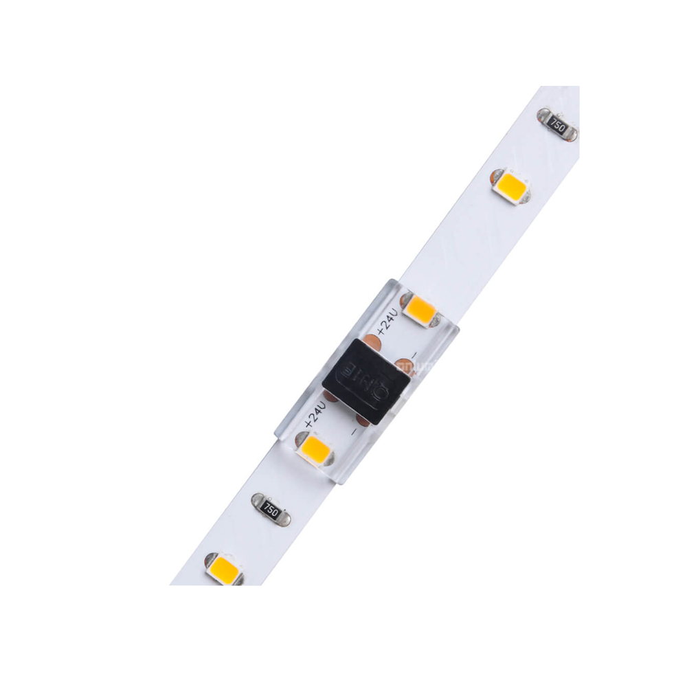 Lavprofil samler til LED strip - 8mm, enkeltfarvet, IP20, 5V-24V
