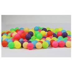 Huieson 100 st/pack färgade pingisbollar 40mm 2.4g underhållningsbordtennisbollar blandade färger för spel och reklam