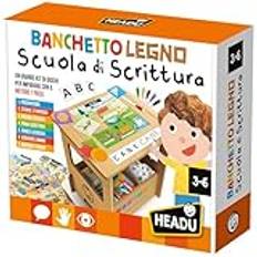 Headu Wood Bankett School Writing och jag skriver 100 ord med metoden 7 steg IT59513 pedagogiskt spel för barn 3–6 år tillverkad i Italien