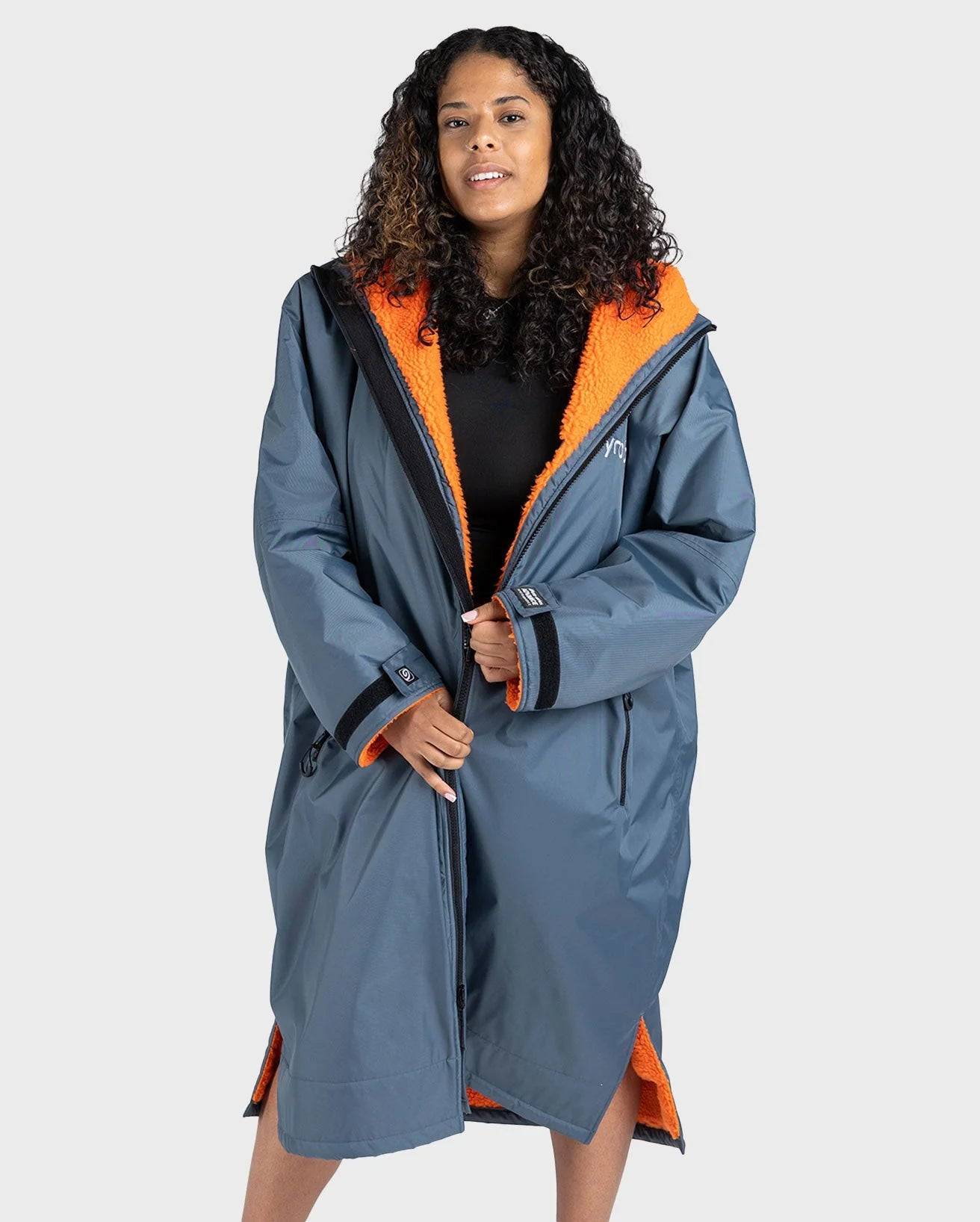 Dryrobe Advance V3 LS Poncho - Dark Grey/Orange - S