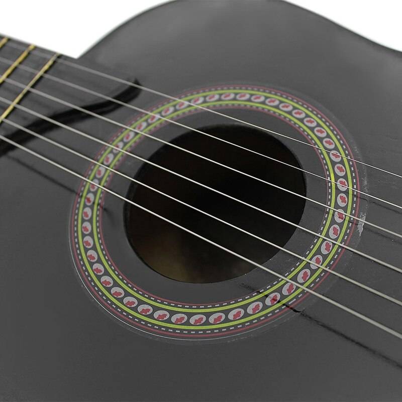23 tum liten mini gitarr basswood 6 strängar akustisk gitarr med plocksträngar tillbehör för nybörjare barn barn