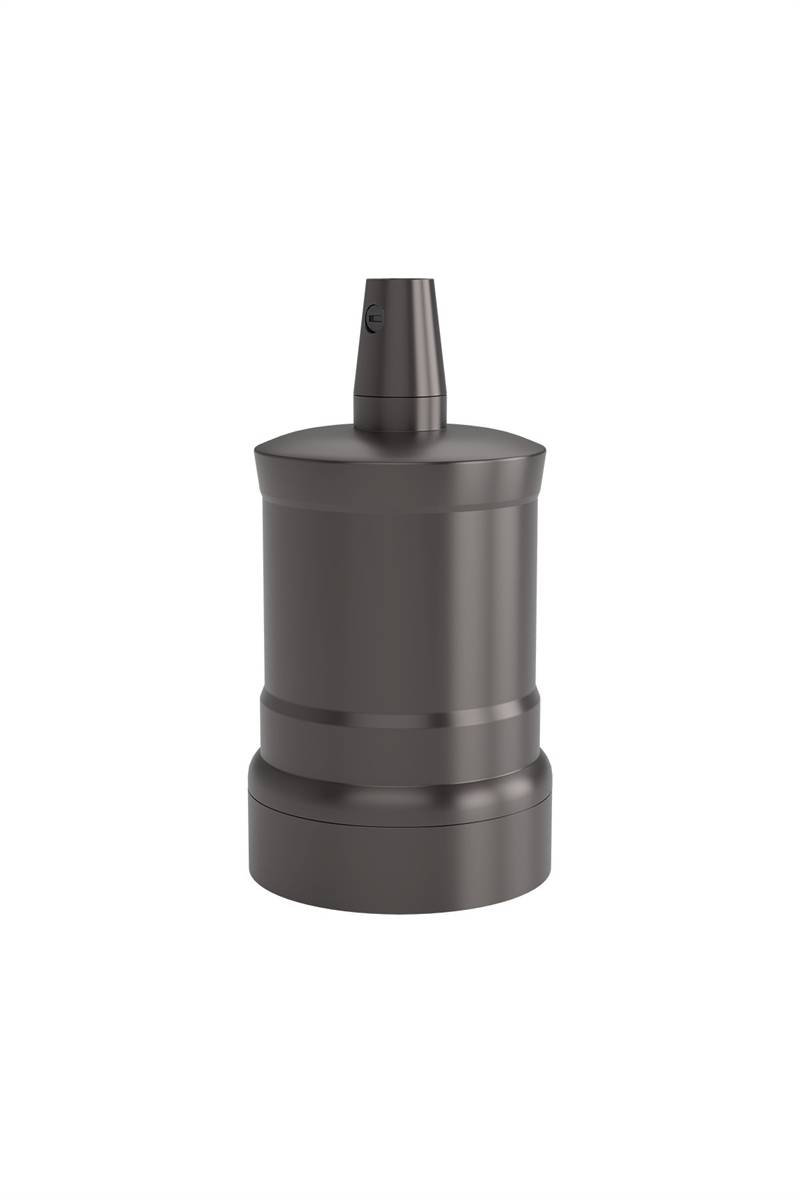 Calex Deko fatning E27 Gun metal