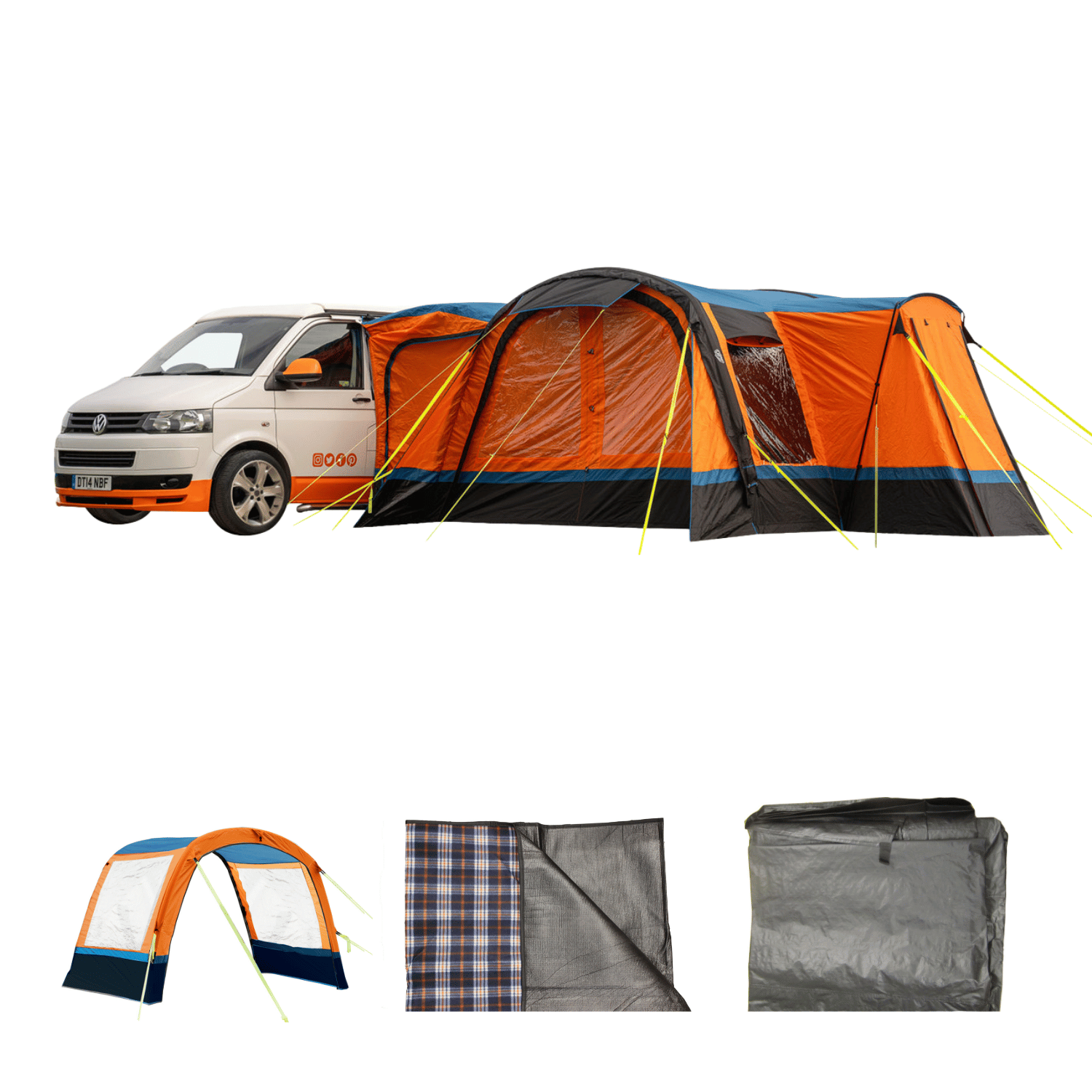 Cocoon Breeze® v2 Campervan Awning - Orange