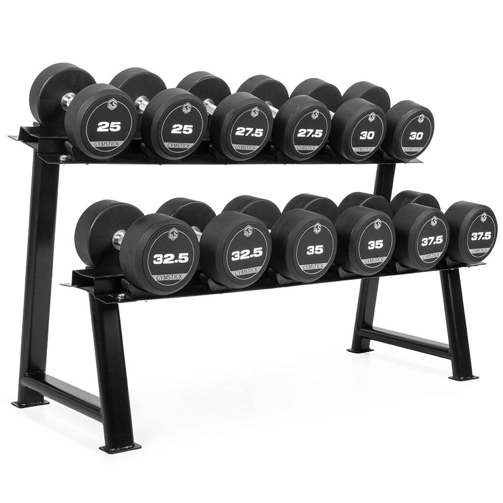 Gymstick PRO TPU Hantelset 25-37,5kg + ställning