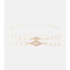 Vivienne Westwood Graziella embellished choker - white - S