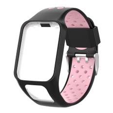 TomTom Runner 2/3 / Multi-Sport tofarvet silikoneurrem - sort / pink