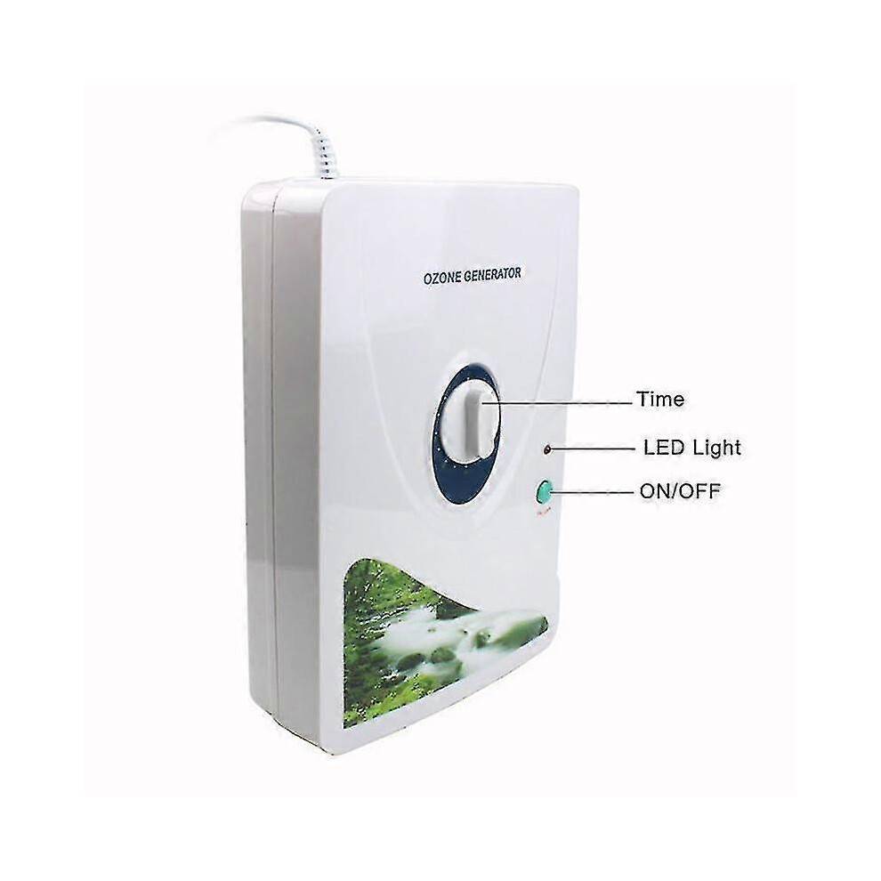 (EU Plug) Ozone Generator Fruits Vegetables Ozonator Air Water Purifier O3 Ozone Machine Purify Air 600mg/h-Excellent