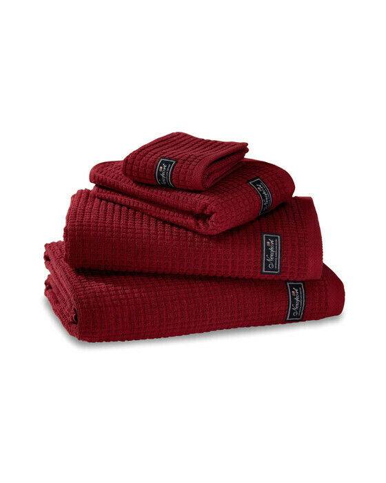 Newport Fisher Island handduk ruby - Vinröd (30 x 50 cm)