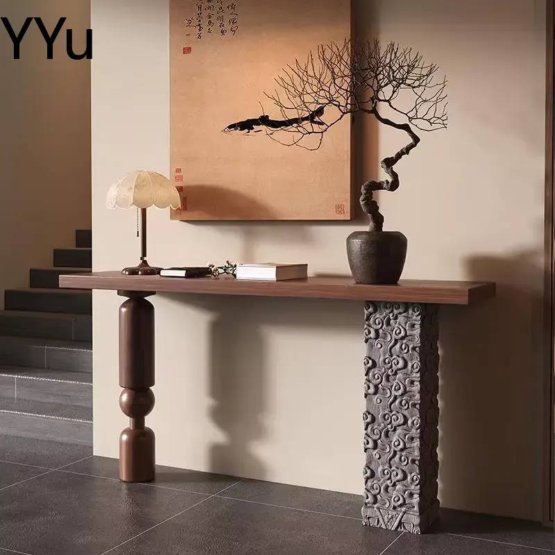 for Modern Console Table Entryway Hallway Narrow Sofa Back Living Room Furniture Decorative Coffee Side End Table Home