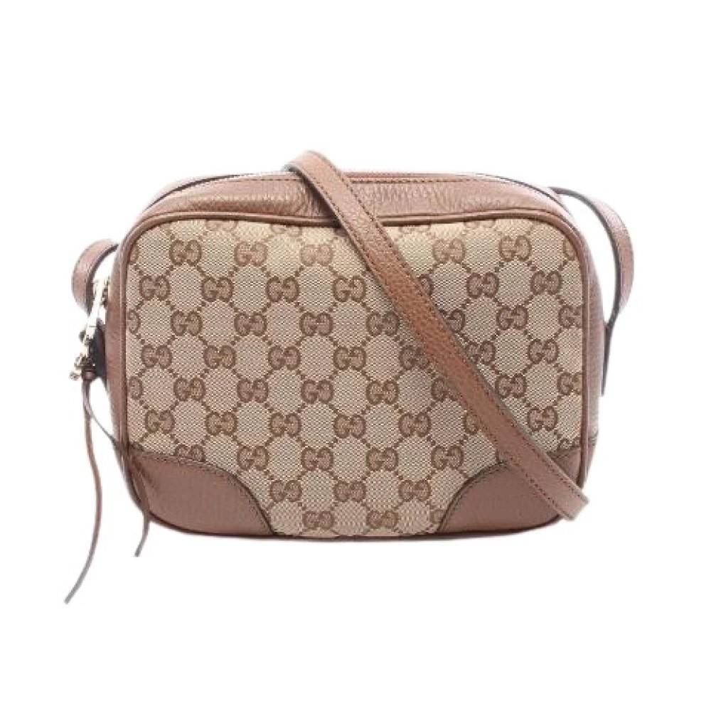 Gucci Vintage Pre-owned Bree GG Canvas skuldertaske - Vintage - Dame - Beige - ONE SIZE - Uld