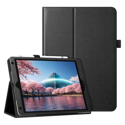 Apple-fodral kompatibelt med Samsung Galaxy-surfplattor / IPad / Redmi Pad Se , hopfällbart stativ Stötsäkert Smart Cover med pennhållare [Auto Sleep/ - Svart (Multi-size)