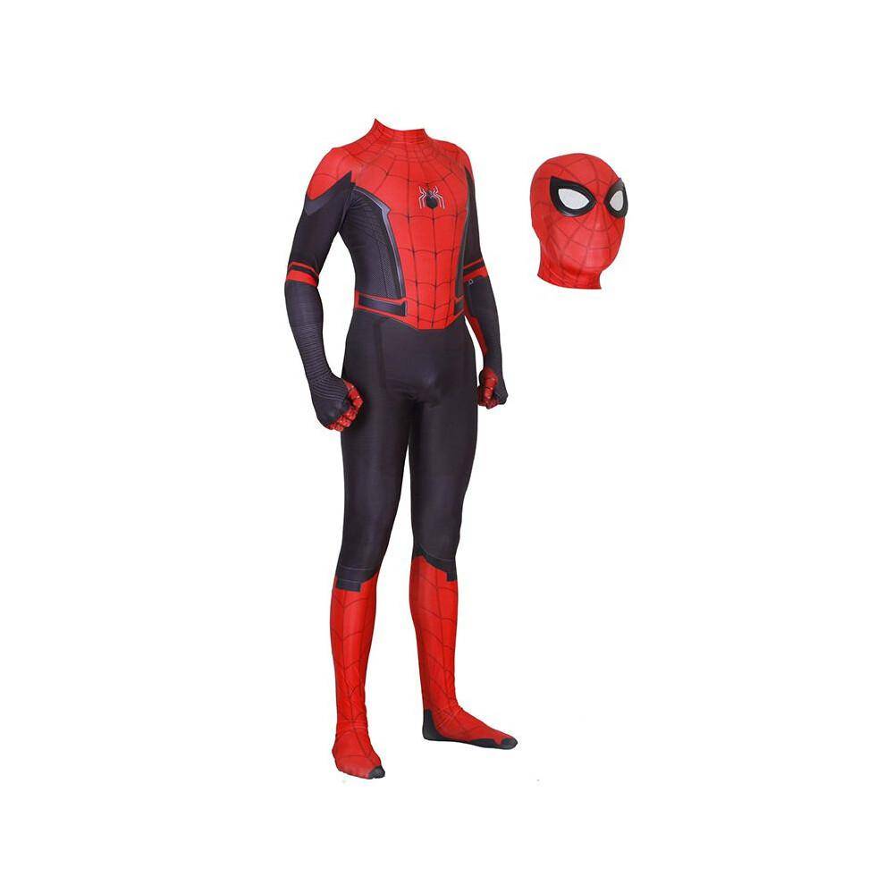 (160) Peter Parker Vuxen Barn Spider-Man Långt Hemifrån Cos Kostym Spiderman Helkroppsdräkt cm black
